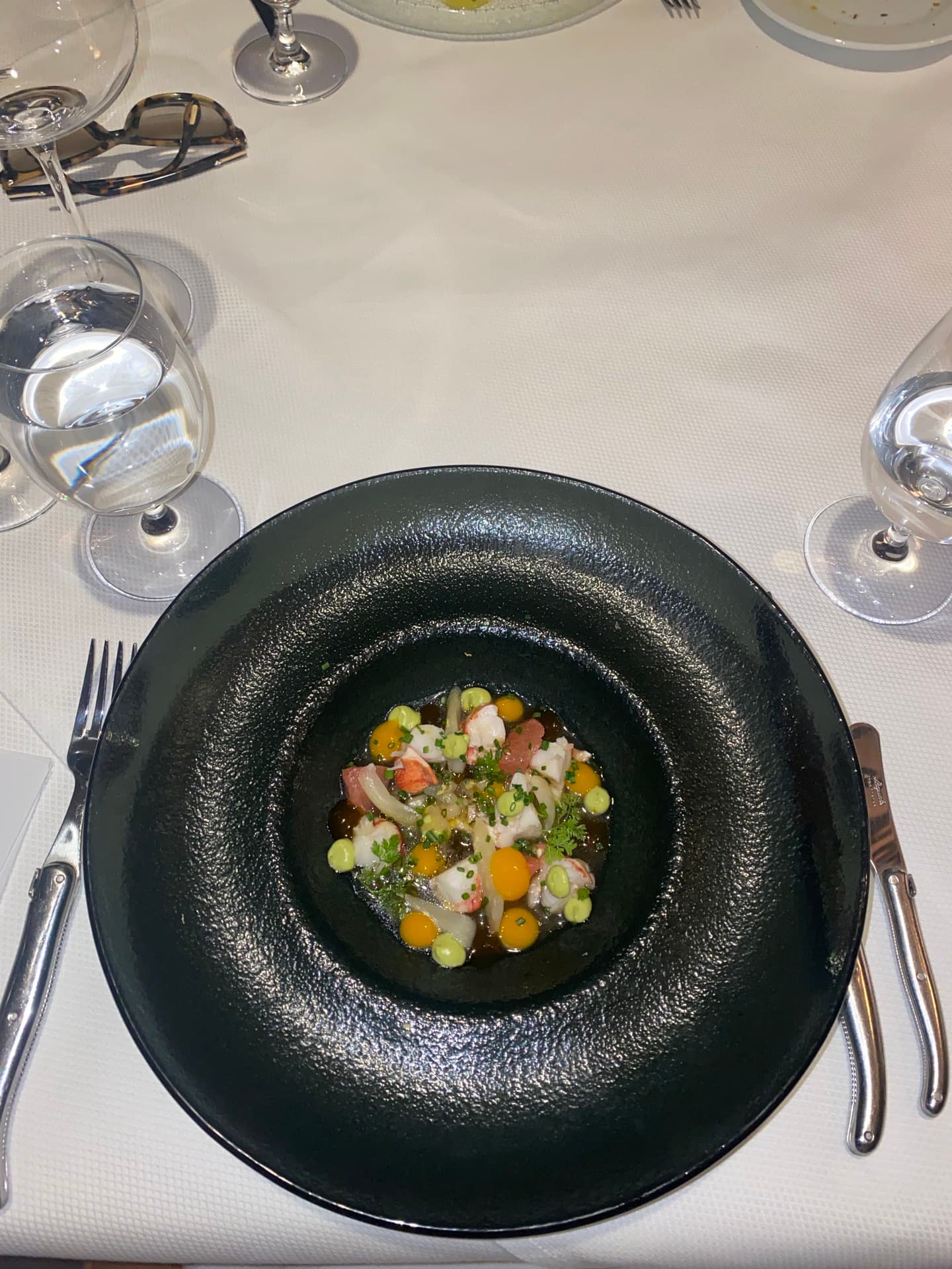 Fine dining ceviche