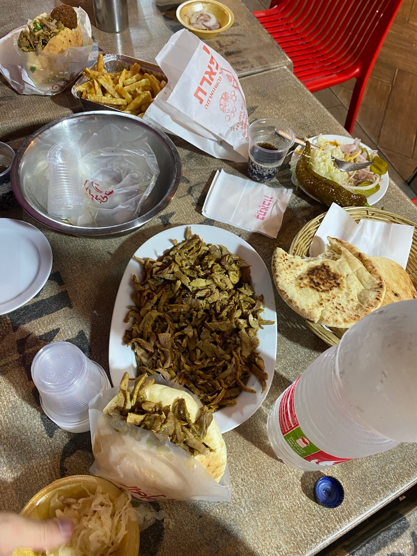 Shawarma feast — Israel